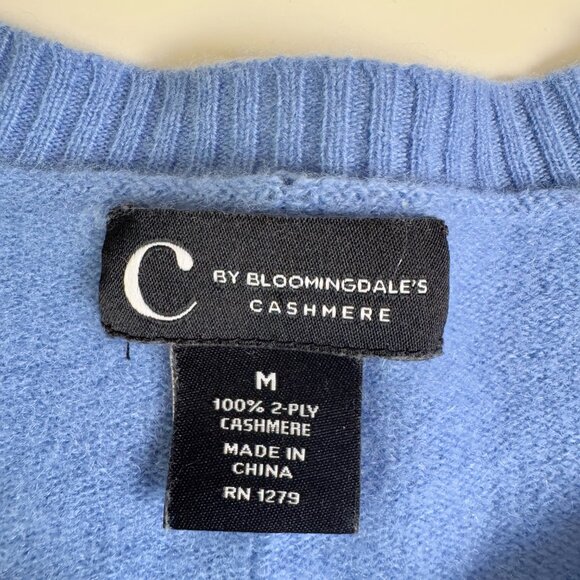 C by Bloomingdale's 100% Cashmere High-Low Crewneck Sweater - Picture 7 of 8